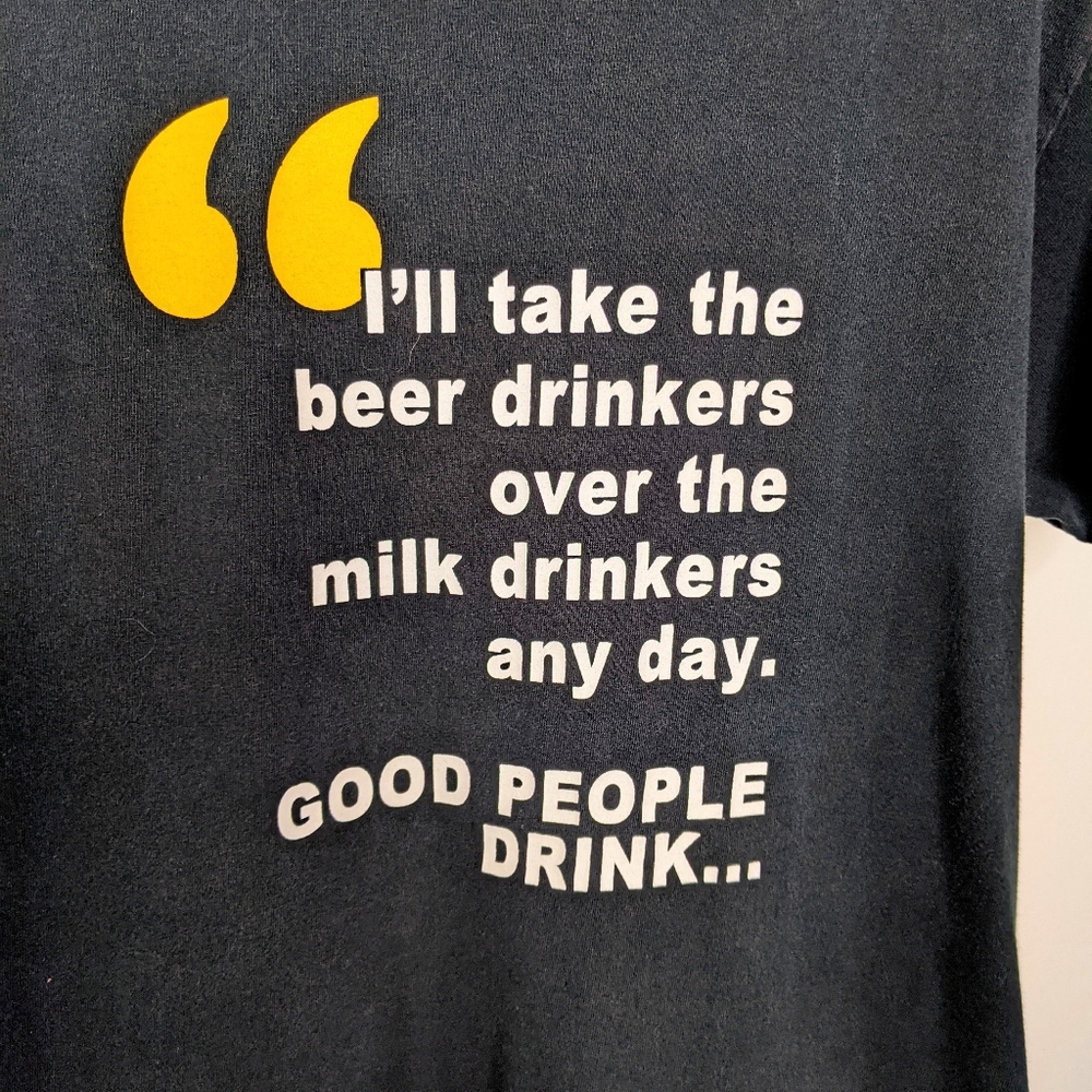 Beer IPA Mens M Drinkers Tshirt Quaff Bros Funny